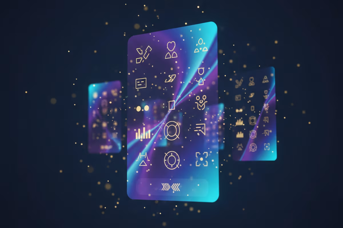 Holographic fantasy LaLiga player card concept